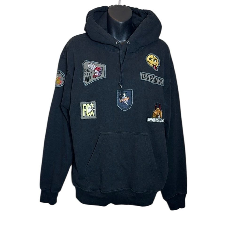 Avirex authentic chainsaw man men’s sweater collaboration‎ large patches hoodie